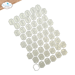 Metall Stanzschablonen Number Tags Comfy Cozy ausgebreitet