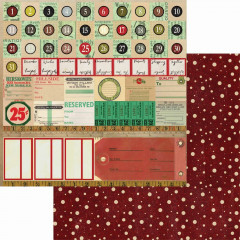 Elizabeth Crafts Design -  12x12 Paper Pack - Christmas Field Notes