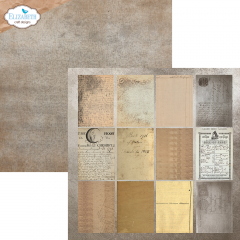 Elizabeth Crafts Design - 12x12 Paper Pack - Coffee Dyed Papers