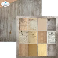 Elizabeth Crafts Design - 12x12 Paper Pack - Coffee Dyed Papers