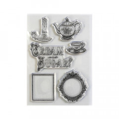 Clear Stamps - Cream & Sugar