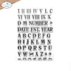 Clear Stamps - Roman Numerals with Alpha