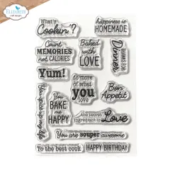 Clear Stamps - Living it Up - In the kitchen Sentiments