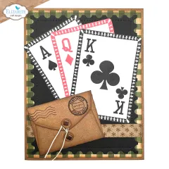 Clear Stamps - Romantic Revival - Playing Card Collage