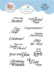 Clear Stamps - Bohemian Rose - Sentiments