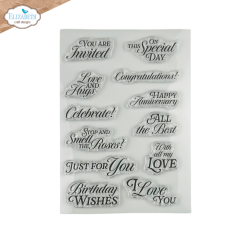 Clear Stamps - Bohemian Rose - Sentiments