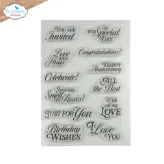 Clear Stamps - Bohemian Rose - Sentiments