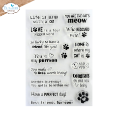 Clear Stamps - Meet the Cats - Cat Sentiments