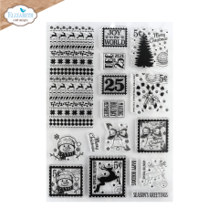 Elizabeth Craft Designs Clear Stamps Seasonal Postage als transparente Stempelplatte