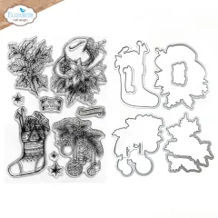 Cutting Dies & Clear Stamps - Golden Season - Deck the Halls