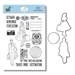 Cutting Dies & Clear Stamps - Rest & Relaxation - Let's Go!