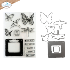 Cutting Dies & Clear Stamps - Beautifully Worn - Where Wings Wander
