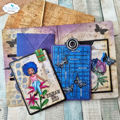 Elizabeth Crafts Special Kit - ATC (mit Cork Journal)