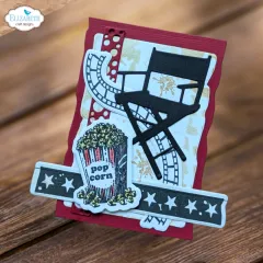 Cutting Dies & Clear Stamps -Movie night - ATC Special