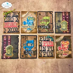 Cutting Dies & Clear Stamps -Movie night - ATC Special