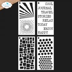 Pattern Stencil Pack - Remember Moments - Journal Stencils 4