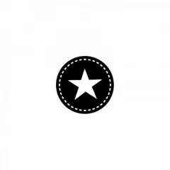 Stempel - flächig Kreis Naht Stern