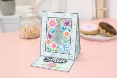 Gemini Create-A-Card Cutting Die - Embroidery Frame Beautiful Butterflies