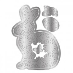 Gemini Create-A-Card Cutting Die - Shaped Easel Botanical Bunny