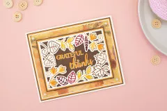 Gemini Create-A-Card Cutting Die - Embroidery Frame Swirly Leaves