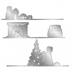 Gemini Edgeables Die - A Christmas Morning Scene