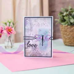 Gemini Elements Dies - Decorative Swash Border Dreamy Dragonfly