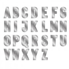 Gemini Expressions Dies - Left-Fold Alphabet