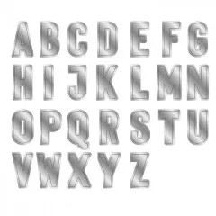 Gemini Expressions Dies - Left-Fold Alphabet