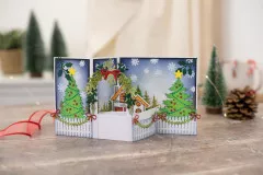 Gemini Clear Stamps and Die - XMAS 3D Scene Christmas Cottage