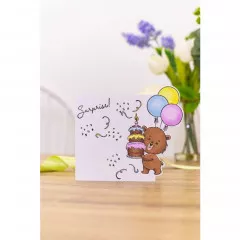 Gemini Clear Stamps and Die - Birthday Balloons