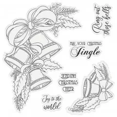 Clear Stamps and Die Set - Xmas Floral Spray Ring Out Those Bell