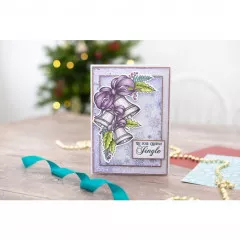 Clear Stamps and Die Set - Xmas Floral Spray Ring Out Those Bell