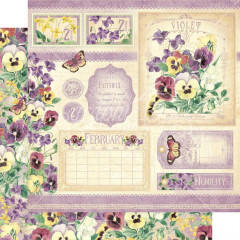 Flower Market Designpapier - February