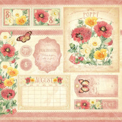 Flower Market Designpapier - August