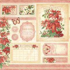 Flower Market Designpapier - December