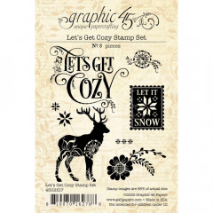 Graphic 45 Lets Get Cozy Stamp Set