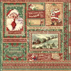 Letters To Santa - Designpapier - Holly Jolly Expres