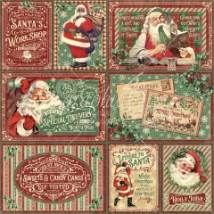 Letters To Santa - Designpapier - Sweets And Treats