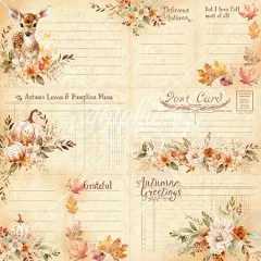 Autumn Greetings - Designpapier - Gather And Be Grateful