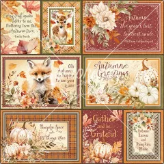 Autumn Greetings - Designpapier - Gather And Be Grateful