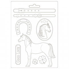 Soft Mould A4 - Romantic Horses