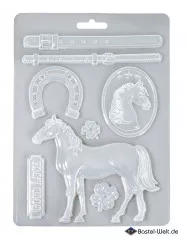 Soft Mould A4 - Romantic Horses