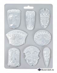 Soft Mould A4 - Savana Tribal Masks