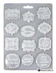 Soft Mould A4 - You and me plates