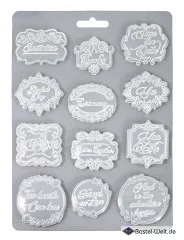 Soft Mould A4 - You and me plates