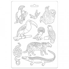 Soft Mould A4 - Amazonia Animals