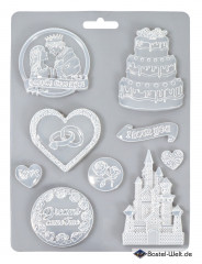 Soft Mould A4 - Sleeping Beauty Castle and Cake