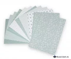 Joy! Craft A4 Paper Pack - Mint Patterns