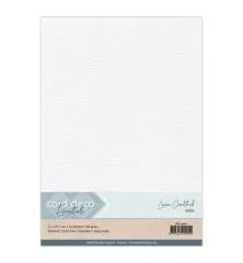 A4 Linen Cardstock - Weiß