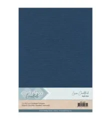 A4 Linen Cardstock - Dunkelblau